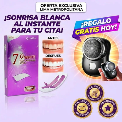 Tiras Blanqueadoras Moradas Dentales