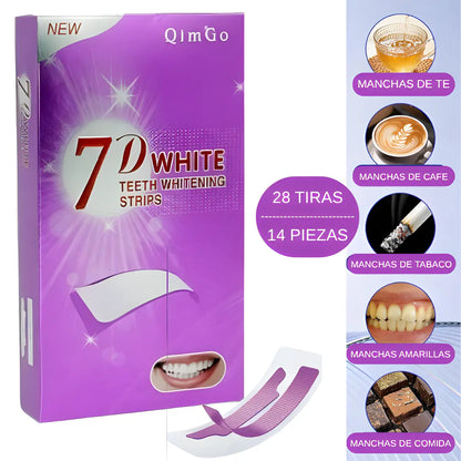 Tiras Blanqueadoras Moradas Dentales