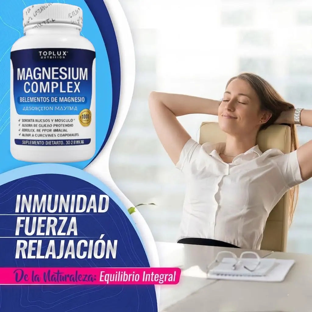 Toplux Magnesium Complex 8 Essential Magnesium Supplement 1000mg